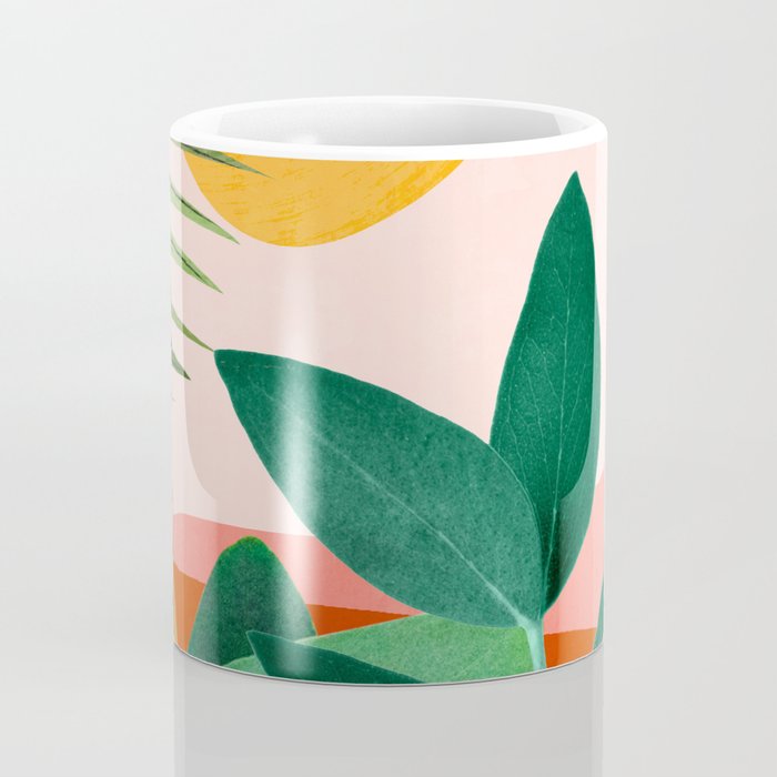 Abstract Art Tropical Leaves 126 Coffee Mug Gallery Image 4