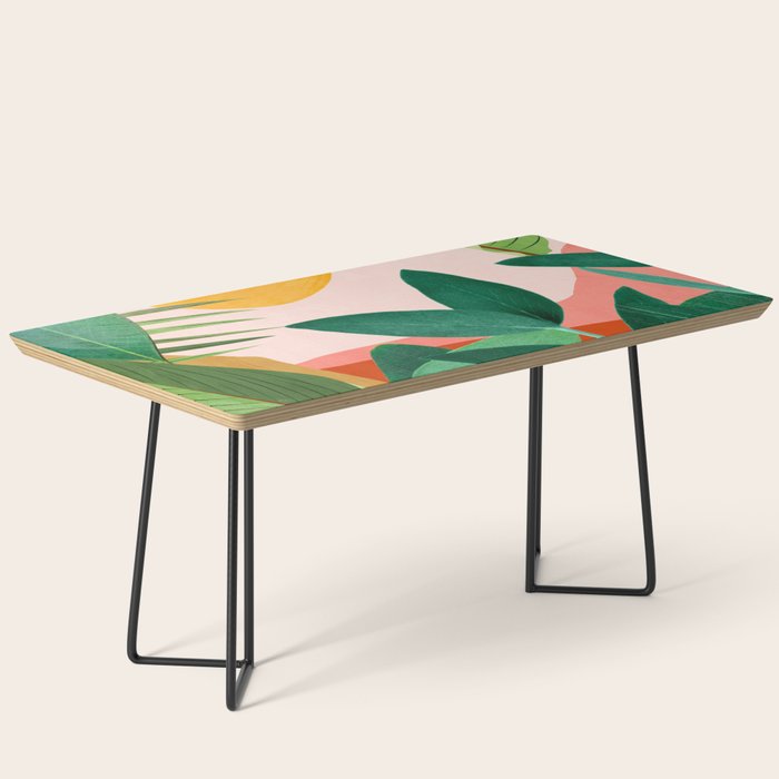 Abstract Art Tropical Leaves 126 Coffee Table Gallery Image 1