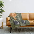 Organic Minimalist Layers 7 Throw Blanket Gallery Image 1
