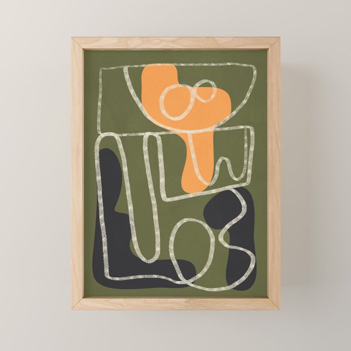 Organic Minimalist Layers 7 Mini Art Print Gallery Image 1