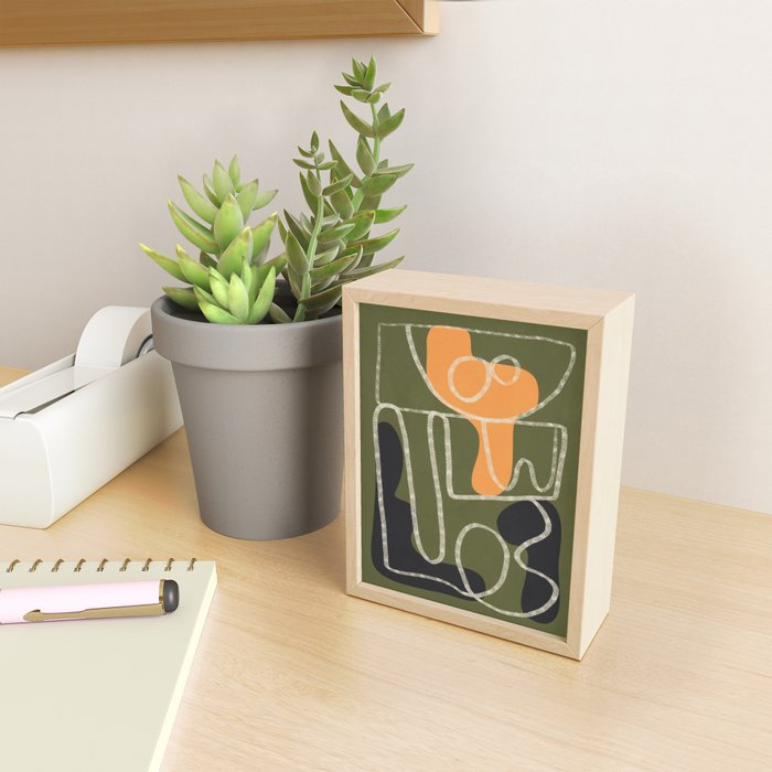 Organic Minimalist Layers 7 Mini Art Print Gallery Image 2