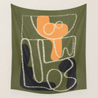 Organic Minimalist Layers 7 Wall Tapestry Gallery Image 4