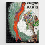 Roaring twenties Ziegfeld Follies Parisian Josephine Baker Casino de Paris performance African American cabaret vintage poster Jigsaw Puzzle Gallery Image 1