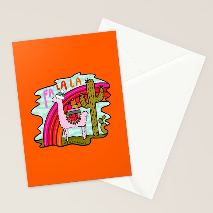 Fa La La Stationery Card Gallery Image 2