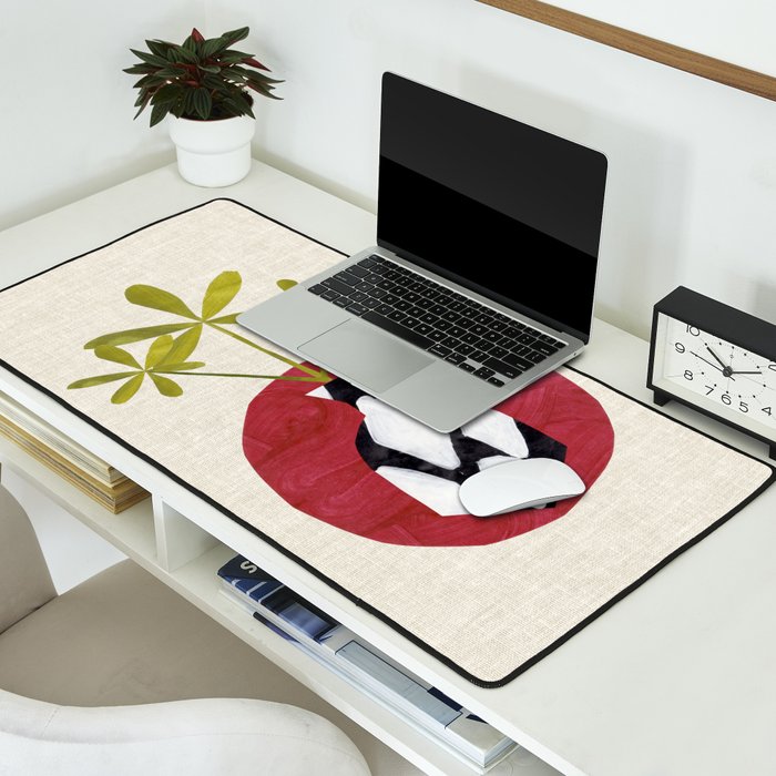 Red Moon Diamond Vase Desk Mat Gallery Image 2