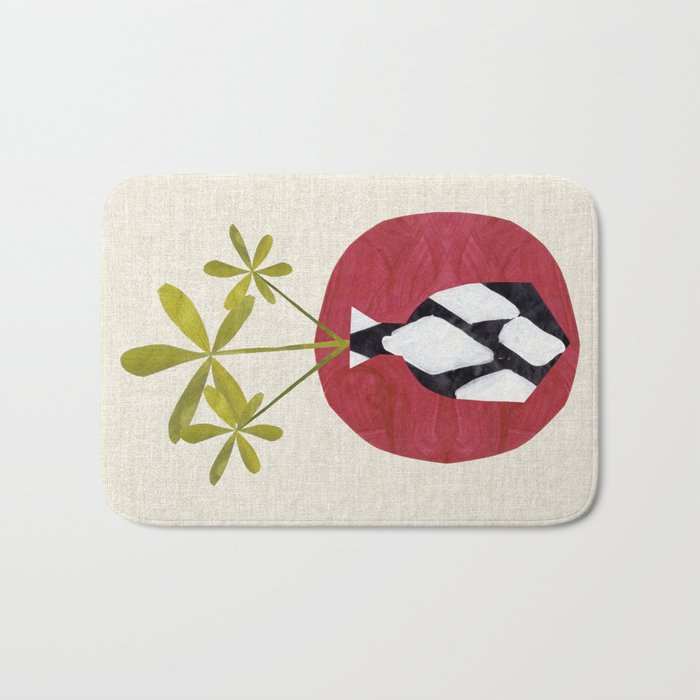 Red Moon Diamond Vase Bath Mat Gallery Image 1