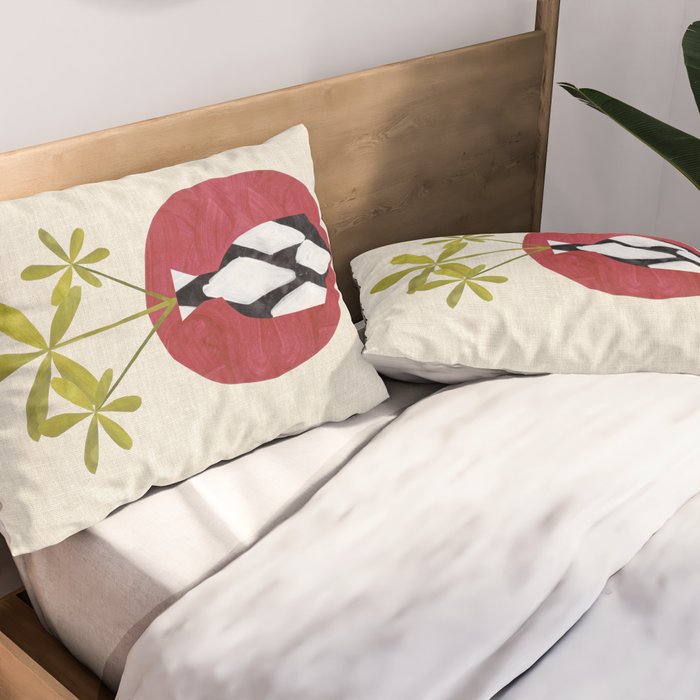 Red Moon Diamond Vase Pillow Sham Gallery Image 2