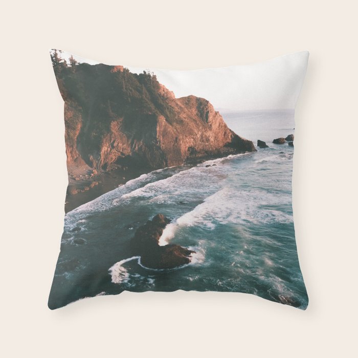 Oregon Coast II Throw Pillow Gallery Image 6