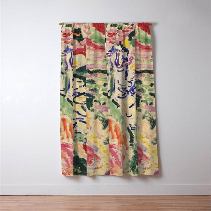 La Japonaise Woman beside the Water by Henri Matisse Window Curtain Gallery Image 3