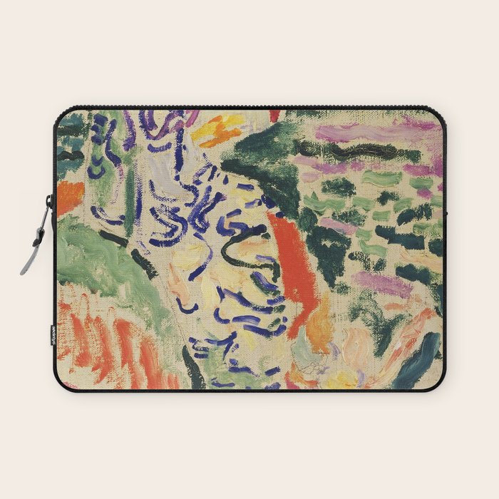 La Japonaise Woman beside the Water by Henri Matisse Laptop Sleeve Gallery Image 1