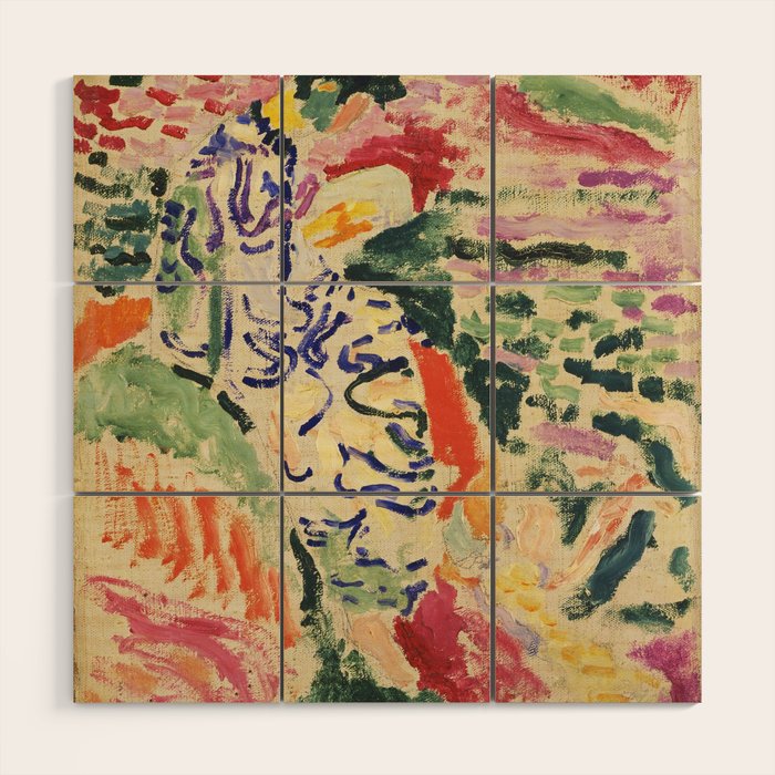 La Japonaise Woman beside the Water by Henri Matisse Wood Wall Art Gallery Image 1