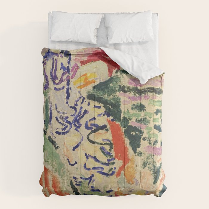 La Japonaise Woman beside the Water by Henri Matisse Comforter Gallery Image 6