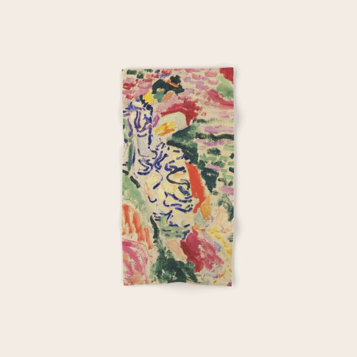 La Japonaise Woman beside the Water by Henri Matisse Bath Towel Gallery Image 1