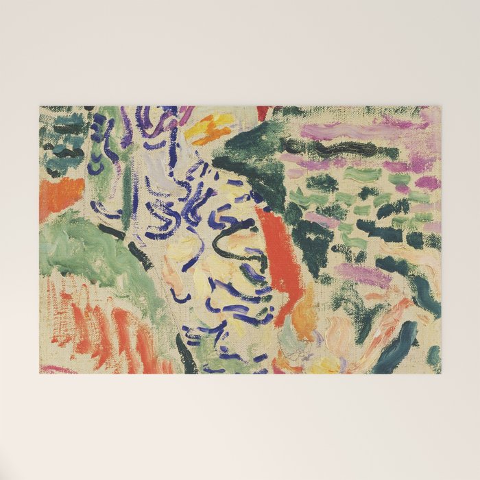 La Japonaise Woman beside the Water by Henri Matisse Welcome Mat Gallery Image 1