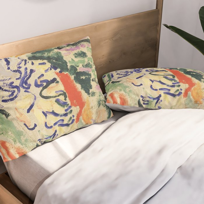 La Japonaise Woman beside the Water by Henri Matisse Pillow Sham Gallery Image 2