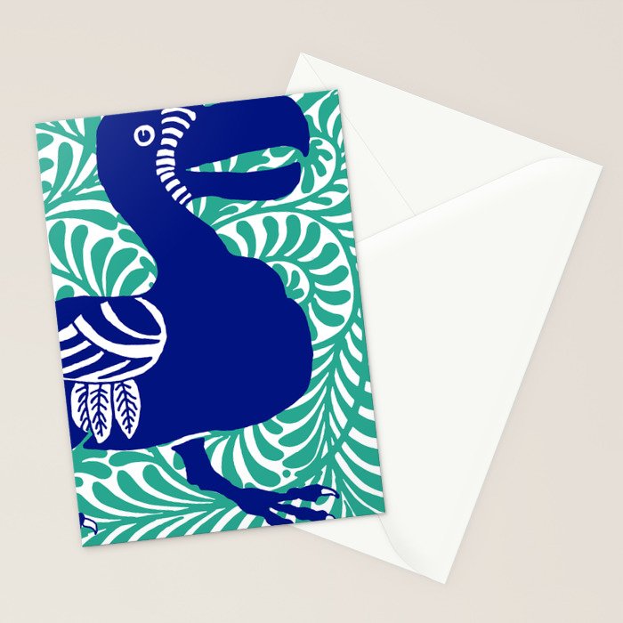 William De Morgan "Dodo bird" 1. Stationery Card Gallery Image 2