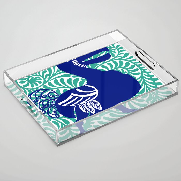 William De Morgan "Dodo bird" 1. Acrylic Tray Gallery Image 1