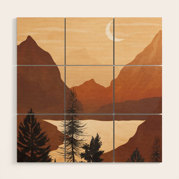 River Canyon Wood Wall Art Gallery Image 1