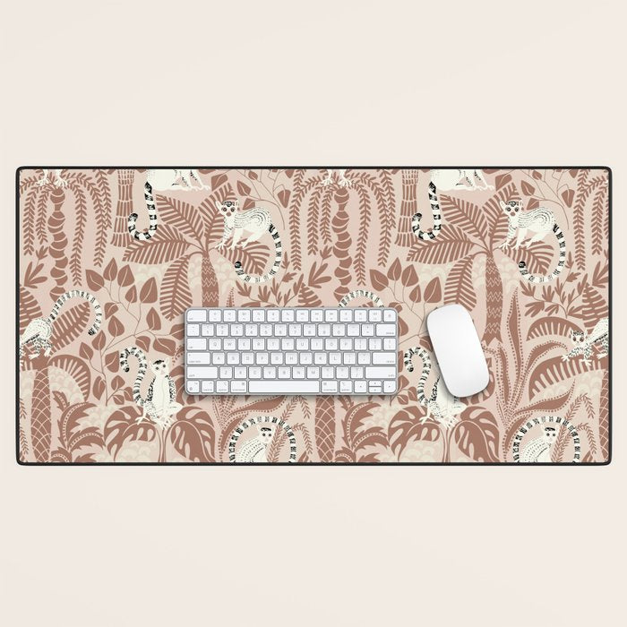 Jungle adventure Pantone color of the year 2025 Desk Mat Gallery Image 1