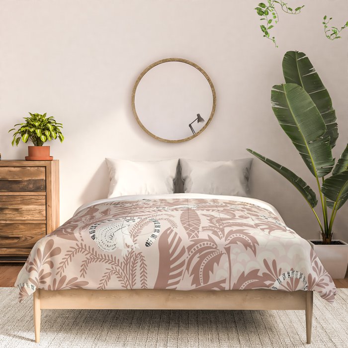 Jungle adventure Pantone color of the year 2025 Comforter Gallery Image 3