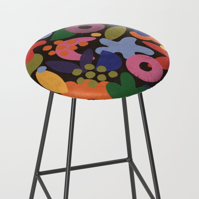 Bright Abstract Pattern #2 Stool Gallery Image 2