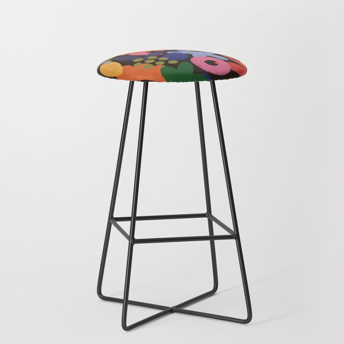 Bright Abstract Pattern #2 Stool Gallery Image 1