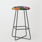 Bright Abstract Pattern #2 Stool Gallery Image 1