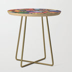 Bright Abstract Pattern #2 Side Table Gallery Image 1