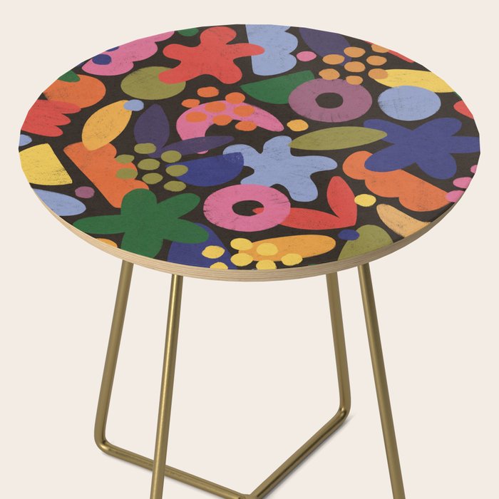 Bright Abstract Pattern #2 Side Table Gallery Image 2