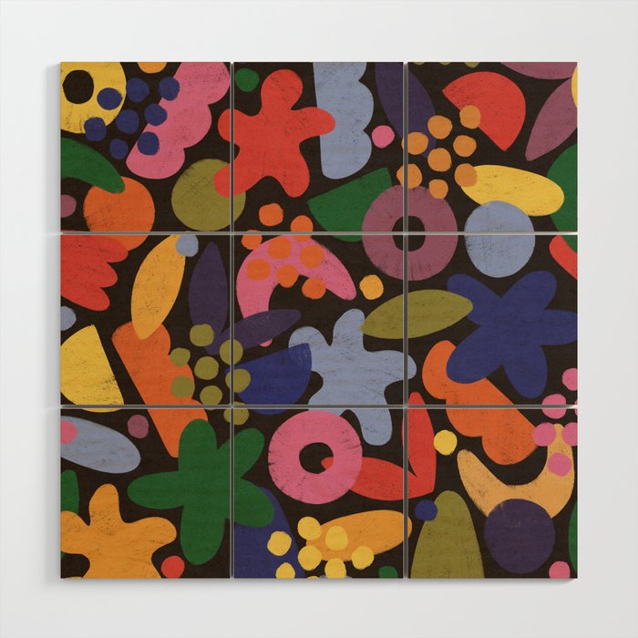 Bright Abstract Pattern #2 Wood Wall Art Gallery Image 1