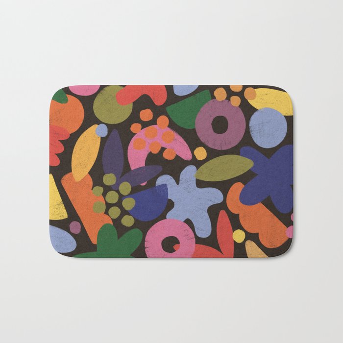 Bright Abstract Pattern #2 Bath Mat Gallery Image 1