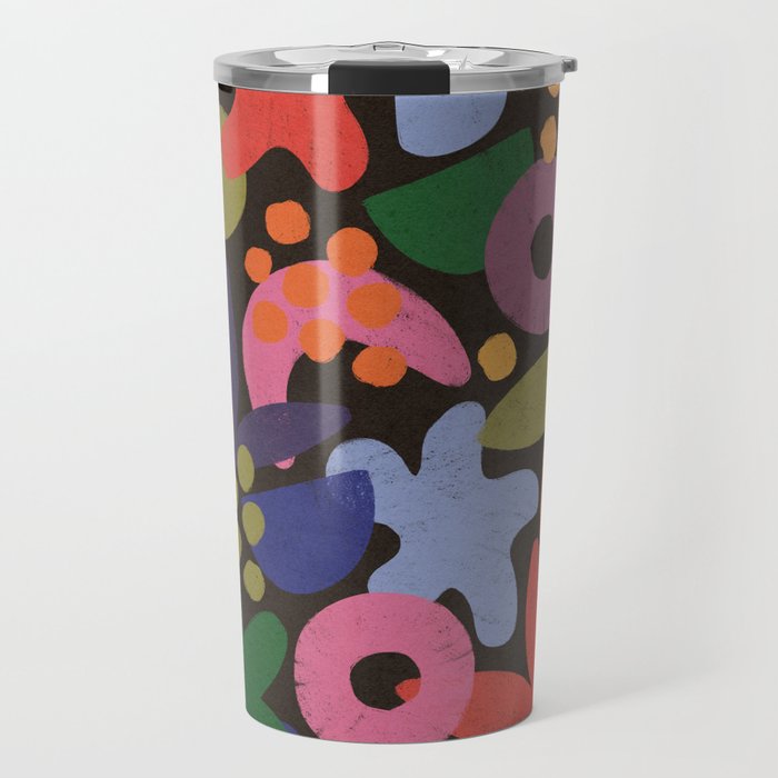 Bright Abstract Pattern #2 Travel Mug Gallery Image 1