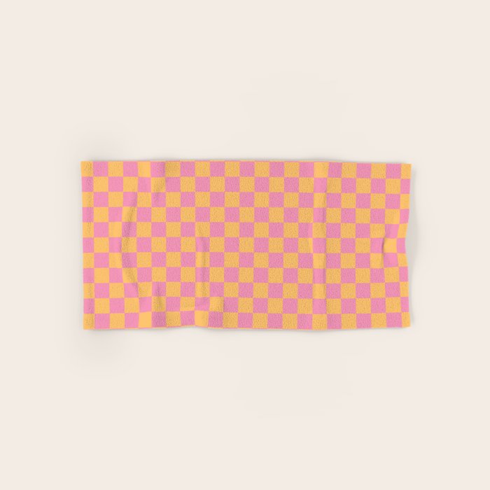 Checked Print - Jelly Bath Towel Gallery Image 1