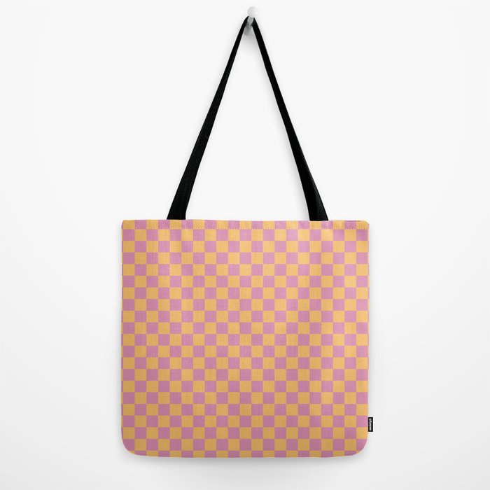 Checked Print - Jelly Tote Bag Gallery Image 2