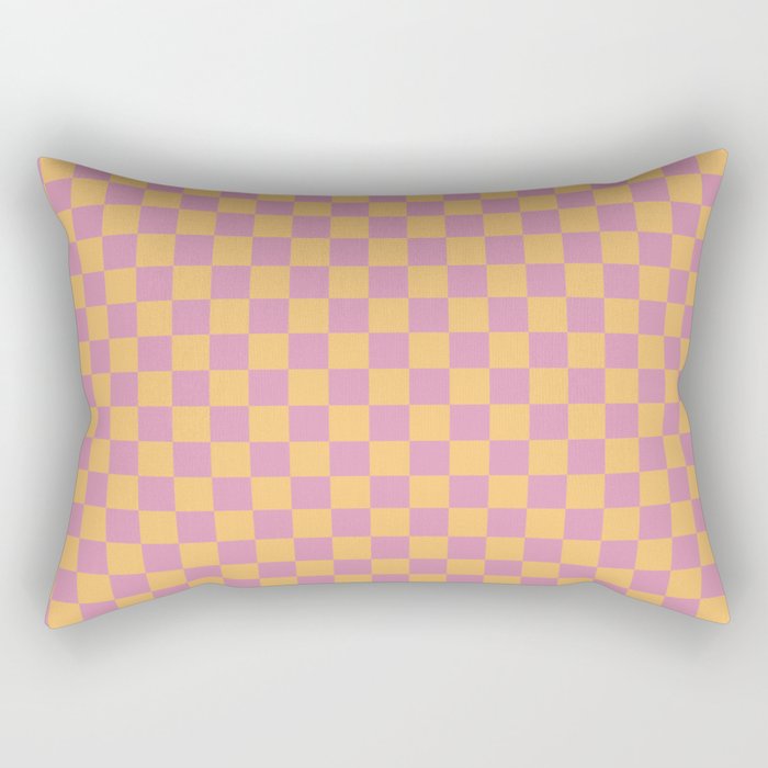 Checked Print - Jelly Rectangular Pillow Gallery Image 2