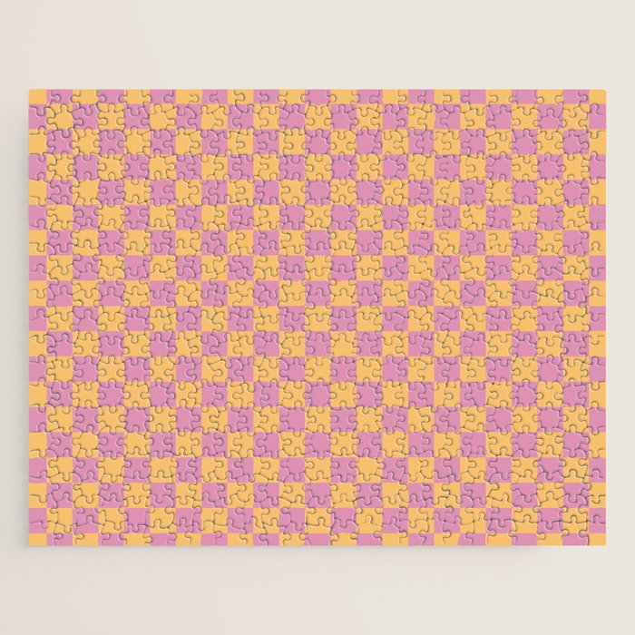 Checked Print - Jelly Jigsaw Puzzle Gallery Image 1