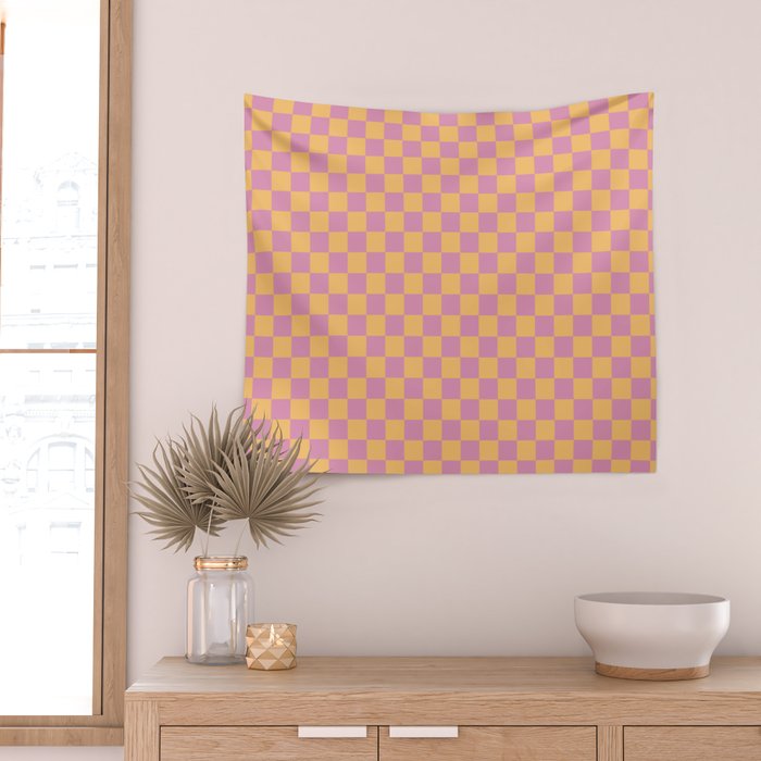 Checked Print - Jelly Wall Tapestry Gallery Image 2