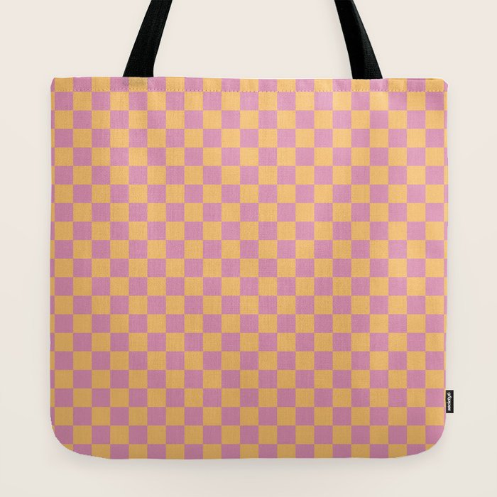 Checked Print - Jelly Tote Bag Gallery Image 2