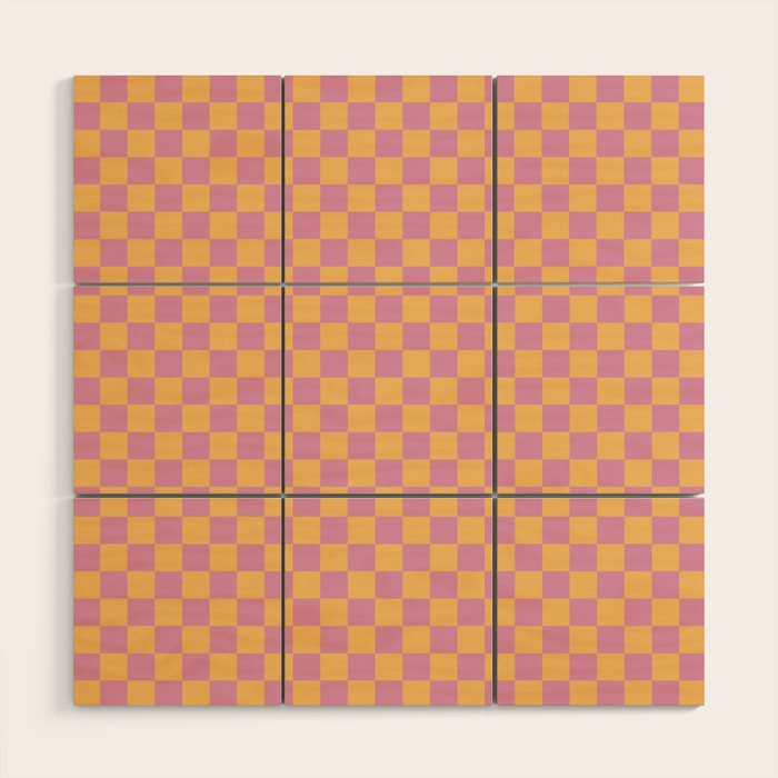 Checked Print - Jelly Wood Wall Art Gallery Image 1
