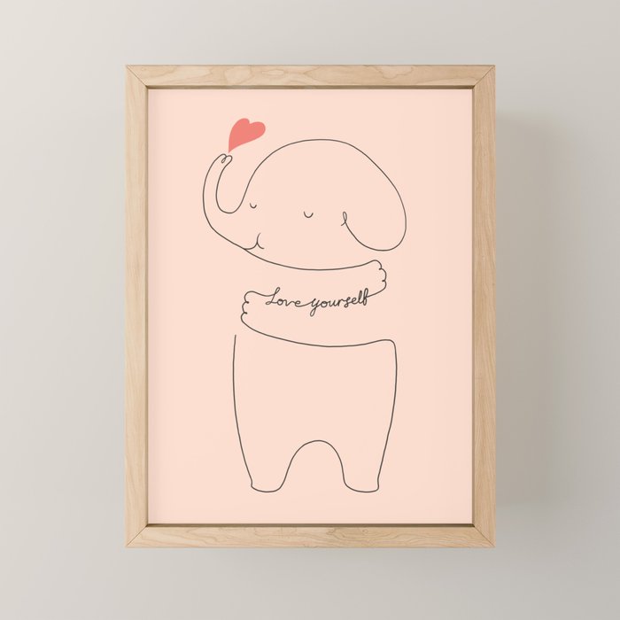 Love Yourself Ele 2 Mini Art Print Gallery Image 1