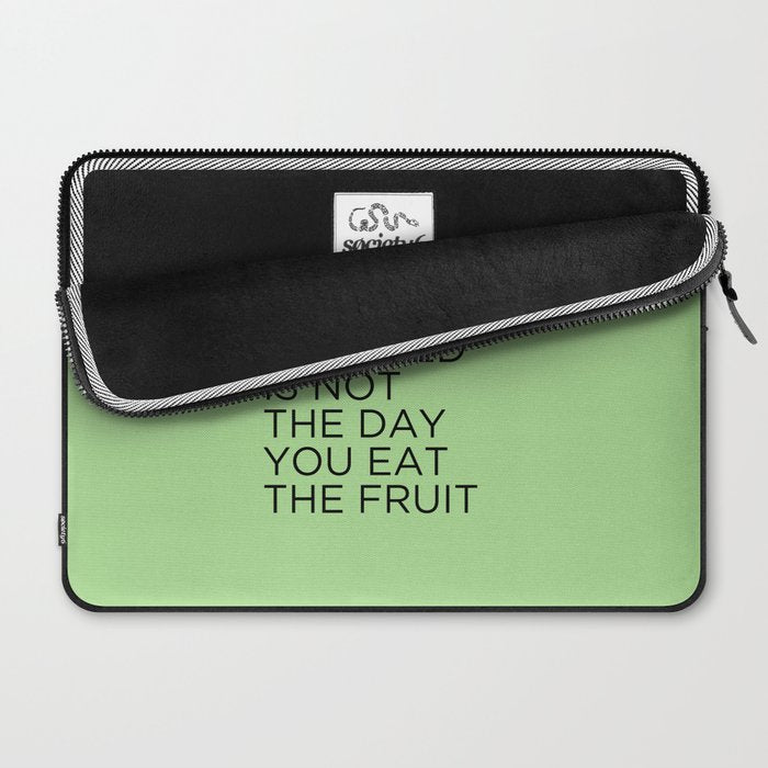 The day you plant the seed is not the day you eat the fruit Laptop Sleeve Gallery Image 2