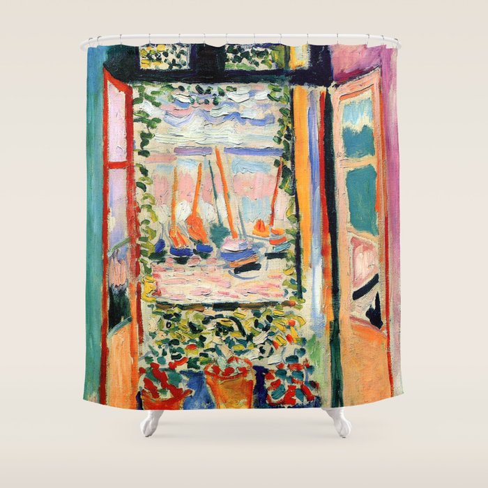 Henri Matisse The Open Window Shower Curtain Gallery Image 1