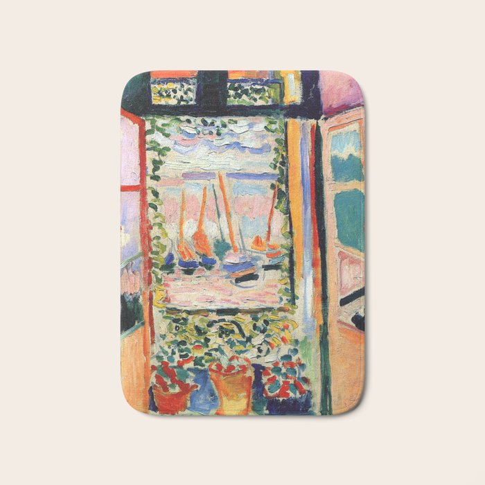 Henri Matisse The Open Window Bath Mat Gallery Image 1