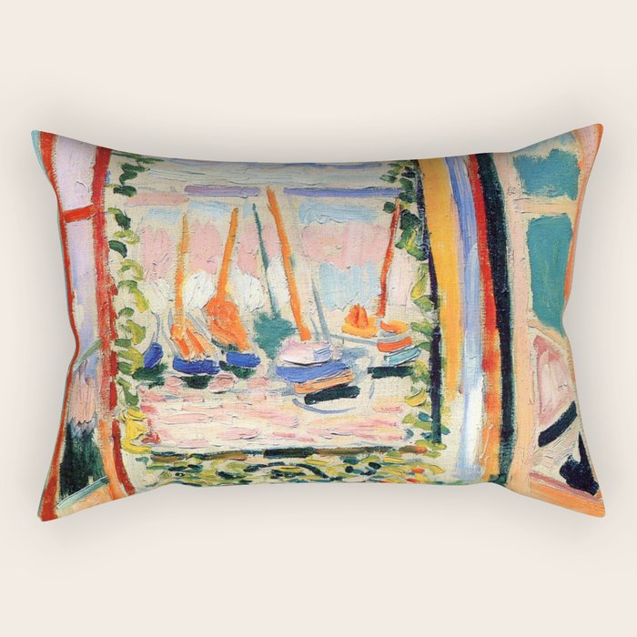Henri Matisse The Open Window Rectangular Pillow Gallery Image 1