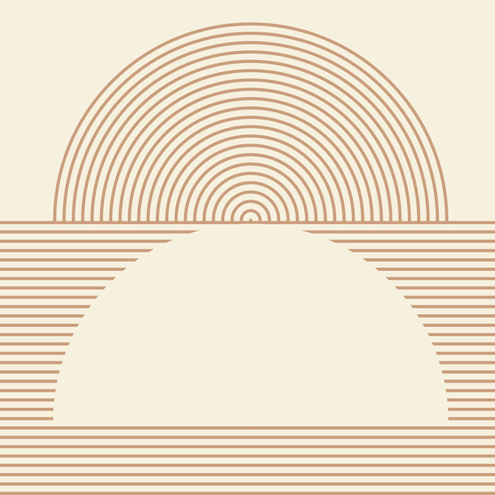 Geometric lines in Shades of Coffee and Latte 4 (Sunrise and Sunset) Coffee Mug Gallery Image 2