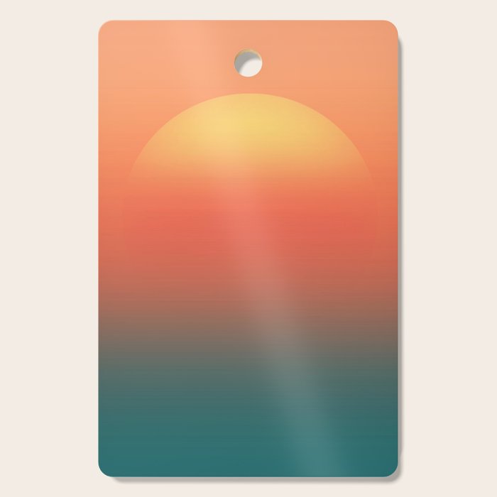 Ocean sunrise Cutting Board Gallery Image 1