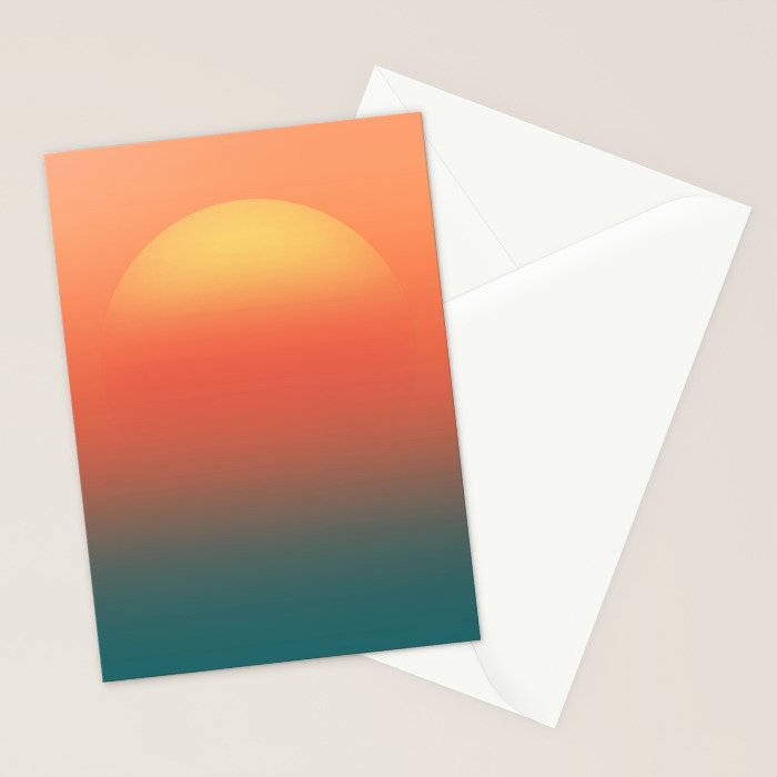 Ocean sunrise Stationery Card Gallery Image 2