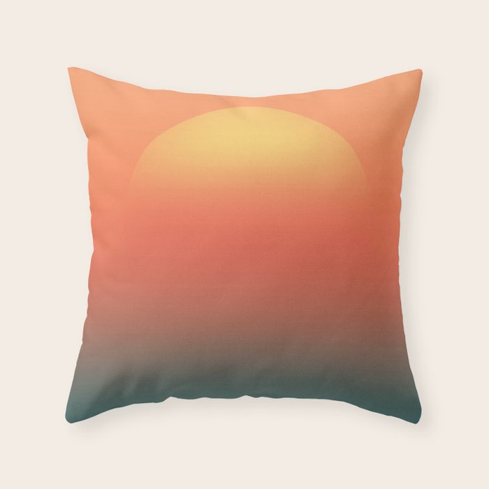 Ocean sunrise Throw Pillow Gallery Image 6