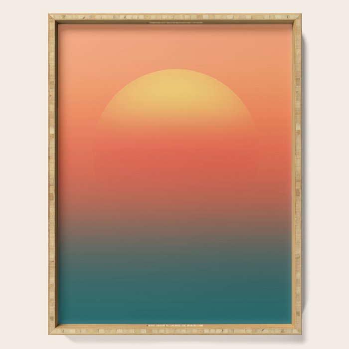 Ocean sunrise Serving Tray Gallery Image 1