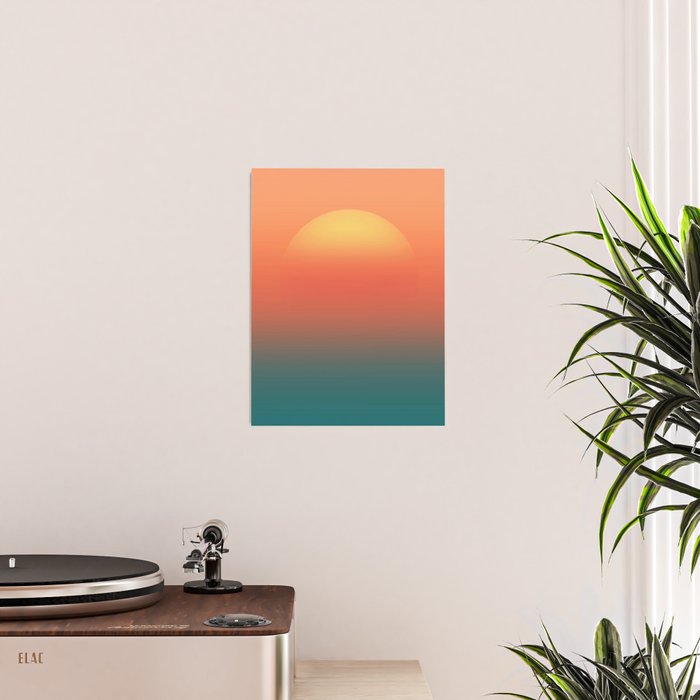 Ocean sunrise Poster Gallery Image 2